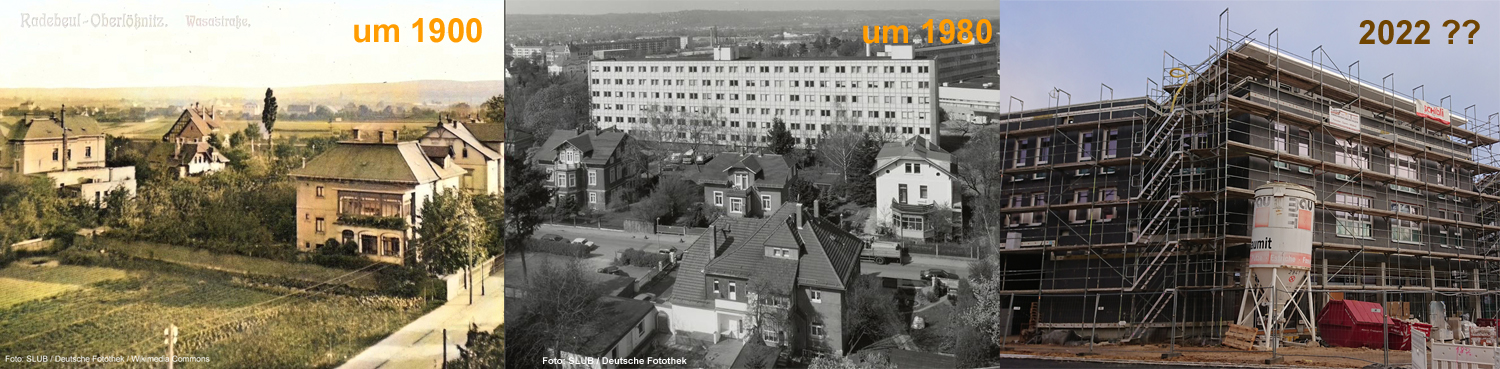 Historischer Blick Wasastraße 1900-22